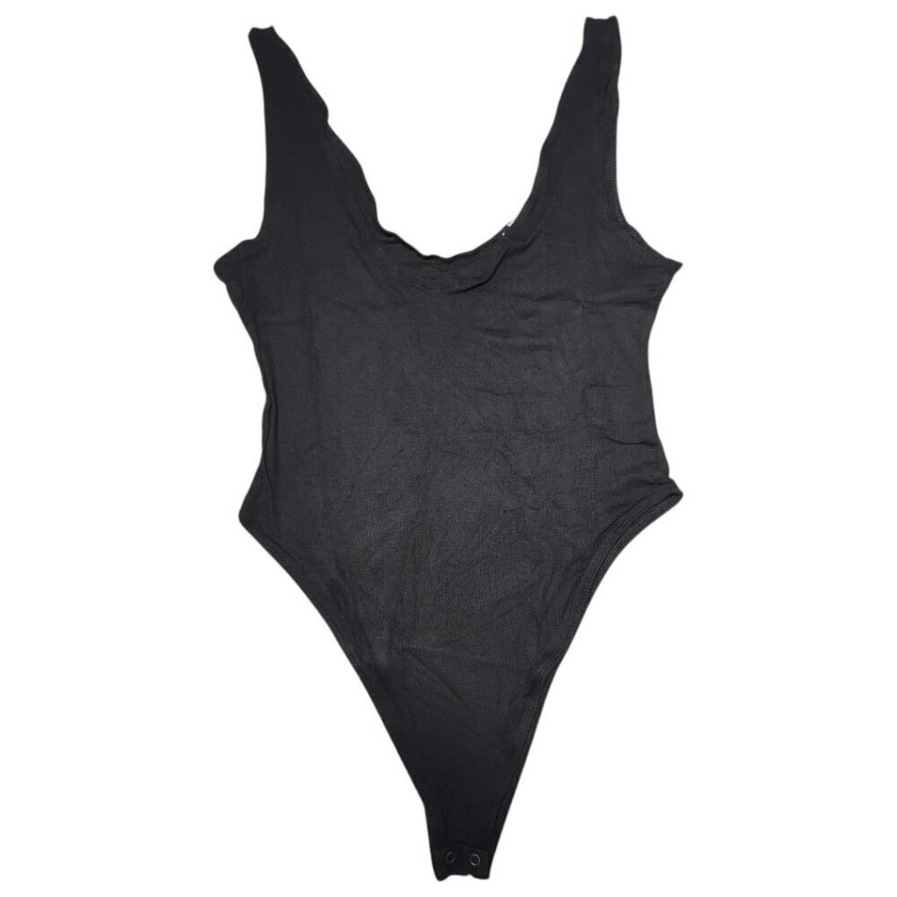 A Pea in the Pod x Grey Slate Getaway Maternity Bodysuit Womens Large Deep Black